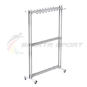 Купить Стеллаж для лыж мобильный + вешалка для палок на 20 пар Стандарт-2М+ в Владимире 