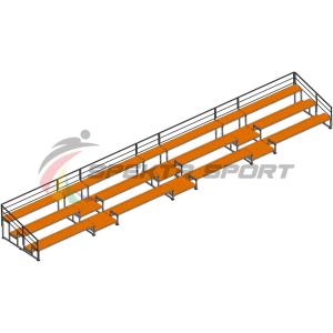 Купить Трибуна для зрителей 3 ряда на 66 мест с перилами в Владимире 