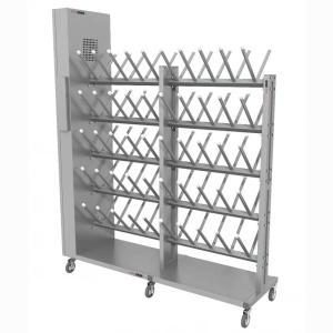 Купить Сушильный стеллаж для обуви "SL2 Лидер -Премиум" мобильный двусторонний 50 пар 2000Х1730Х50мм в Владимире 