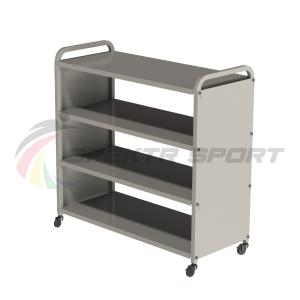 Купить Стеллаж для спортивного инвентаря 4 полки 103х102х43,5см мобильный в Владимире 