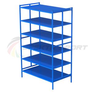 Купить Стеллаж для спортинвентаря открытый двойной (полки металл) в Владимире 