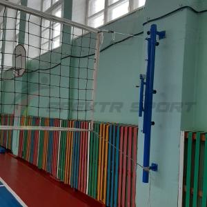 Купить Стойки волейбольные пристенные с ползуном и механизмом натяжения в Владимире 