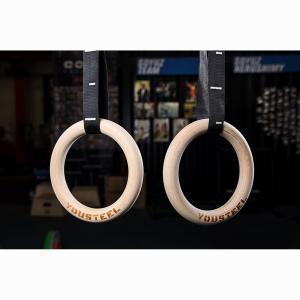 Купить Кольца гимнастические 32 мм черные стропы в Владимире 