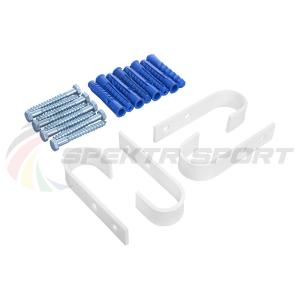 Купить Комплект настенного крепежа для турника 3 в 1 (2 в 1) крюки белые в Владимире 