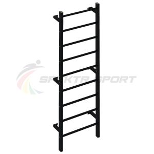 Купить Шведская стенка метал. с прорез. перекладинами Джет 1П цв. черный в Владимире 