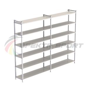 Купить Стеллаж для хранения инвентаря открытый (полки металл) 1900*2500*350 мм в Владимире 