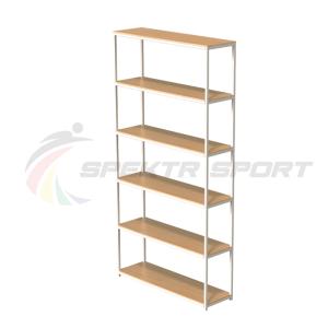 Купить Стеллаж для спортивного инвентаря 6 полок (полки фанера) в Владимире 